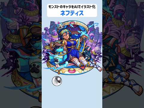 ネフティス【モンストのキャラをAIでイラスト化】【アニメ調#108】