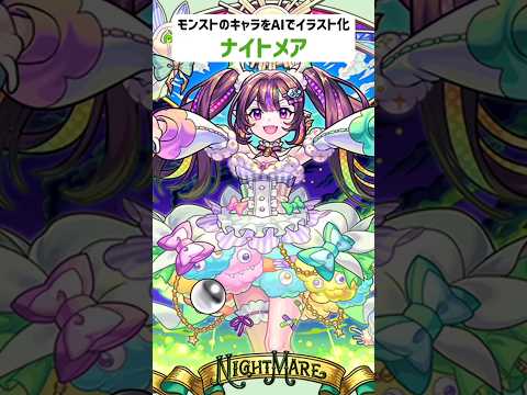 ナイトメア【モンストのキャラをAIでイラスト化】【アニメ調#259】
