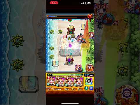 #モンスト #にごリリコラボ  超究極 2.5次元のリリサ、パンドラ艦隊でクリア！！ #shorts