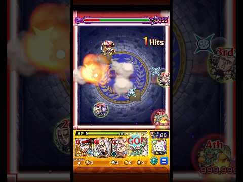 【モンスト】超究極ラヴェンツァ８手ワンパン#shorts #モンスト