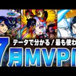 【モンスト】波乱！？7月最も活躍したキャラは誰だ！MVP決定戦