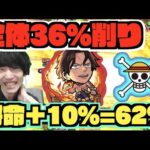 【エース】全体36%割合SS!!!将命＋10&アイテムで『62%へ!!!』超バラが乗る属性友情火力も武器!!!《ワンピースコラボ》【ぺんぺん】