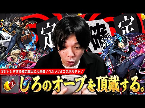 【モンスト】奪われたしろのオーブ！過去一オシャレな確定演出に大興奮！《ジョーカー/パンサー/クイーン》コンプ目指して『ペルソナ５ ザ・ロイヤル』コラボガチャ引き散らかす！【しろ】