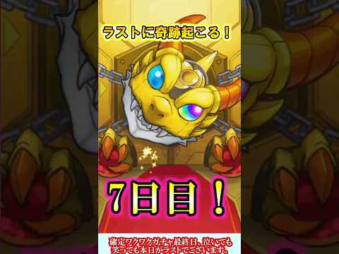 【モンスト】最終日に奇跡起こった！？確定ワクワクガチャ7日目を4垢で引いたら最後の最後に最高の結果に！【ゆっくり実況】#shorts