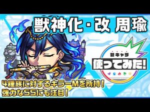 【新キャラ】周瑜 獣神化・改！4種族に対するキラーMを所持！強力なSSにも注目！【新キャラ使ってみた｜モンスト公式】