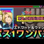 【モンスト】実は1000万超のワンパン級ダメージを出すことも可能！？『エドワード＆ウィンリィ』のSSを使ってみた！