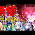 【モンスト】人気投票TOP4で”超究極”無惨に勝つことはできるのか？【初見プレイ】