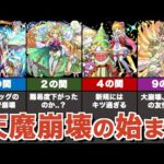 【実装から1年】崩壊しつつある天魔の孤城について、初回環境と現環境を比較してみた【モンスト】【ゆっくり解説】