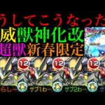 【モンスト】SSもワンパン系になって強化はされたけど…。『神威』獣神化改を艦隊で使ってみた!!【10周年獣神化改】