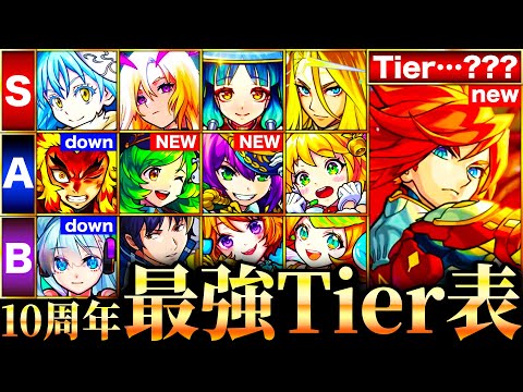 【モンスト】エクス獣神化が覇権掌握？新環境最強キャラランキングTOP30《Tier表》《モンスト10周年》