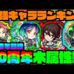 【木属性編】本年最終『最強キャラランキング!!!』《モンドリ&10周年後》【ぺんぺん】