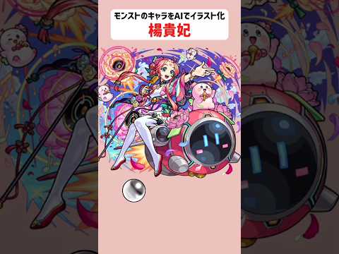 楊貴妃【モンストのキャラをAIでイラスト化】【アニメ調#116】