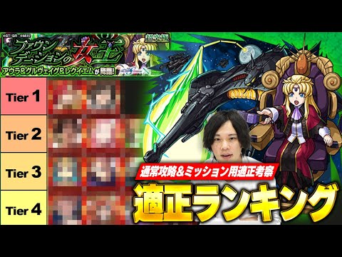 【モンスト】初心者でもミッション達成いけるぞ！超究極『アウラ＆グルヴェイグ＆レクイエム』適正Tierランキング！【機動戦士ガンダムSEED FREEDOMコラボ】【しろ】