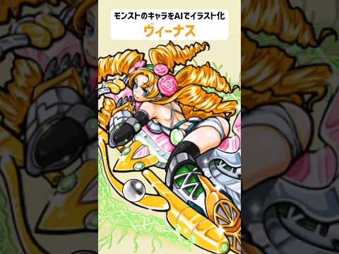ヴィーナス【モンストのキャラをAIでイラスト化】【アニメ調#219】