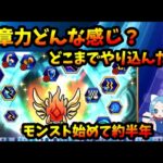 紋章力を見てみる。各属性どこまで上がった？モンスト始めて半年でのやり込みが凄い。【モンスト・パズドラ】【切り抜き ASAHI-TS Games】