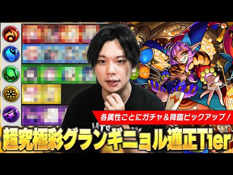 【モンスト】しろ「超究極彩の中では比較的やりやすいかも！」化け物キャラたちが大暴れでSSワンパンも！？性能も良いので頑張って運極作ろう！超究極彩『グランギニョル』各属性適正Tierランキング！【しろ】