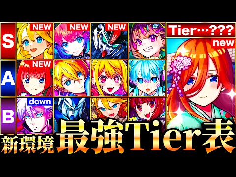 【モンスト】五等分の花嫁参戦！新環境最強キャラランキングTOP50《Tier表》《11周年ver》
