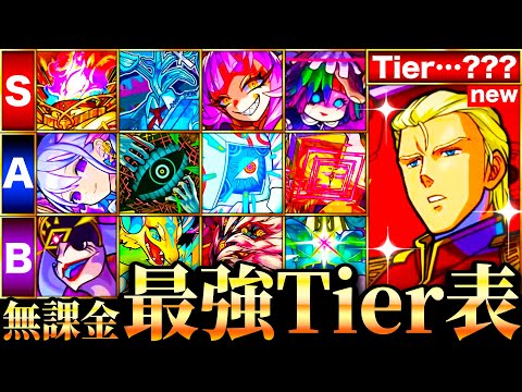 【モンスト】遂に最強更新？無課金キャラ最強ランキングTOP30《Tier表》《最新版：2024年11月》