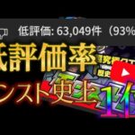 先週の大炎上モンストニュースの低評価率が記録を塗り替えました