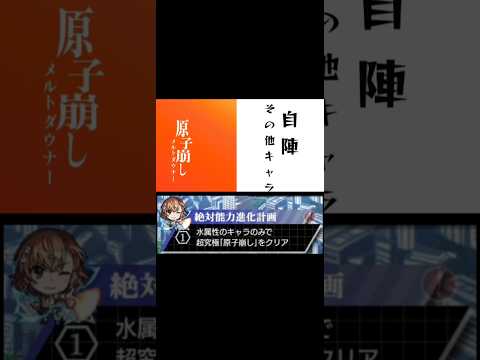 【モンスト】絶対能力ミッションの水属性で超究極『原子崩し』。勝手に自陣その他キャラ#モンスト #とある科学の超電磁砲#shorts