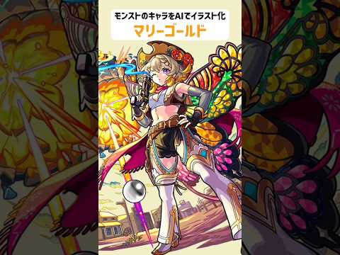マリーゴールド【モンストのキャラをAIでイラスト化】【アニメ調#262】