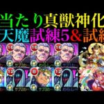 【モンスト】『ハデス』は真獣神化で試練5の超適正キャラに魔改造!!減速床対応の『ゲンナイ』獣神化改は次の天魔シリーズに期待!?それぞれ天魔の孤城で使ってみた!!【第1の間＆ 第5の間】