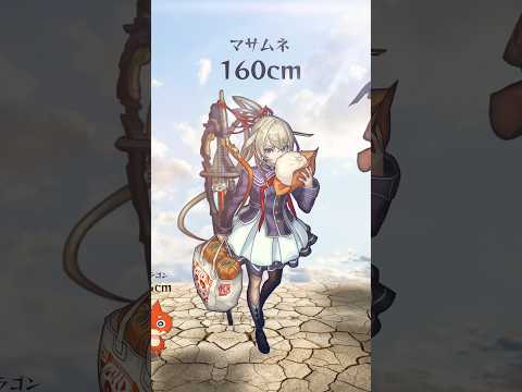 【モンスト】身長・大きさ/比較してみた。#モンスト #モンストニュース #モンストアニメ #pv #vfx #ランキング
