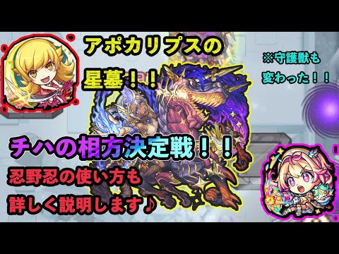 【モンスト 破壊の星墓】アポカリプスの星墓！！※忍野忍はルミナスより優秀？立回り詳しく解説します！！【攻略】