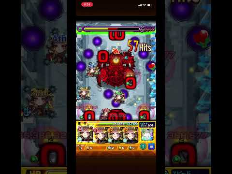 再投稿【モンスト】シャンバラの星墓初クリアはなんと獣神化イザナミだ〜‼️ #モンスト #破壊の星墓