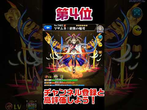 モンスト最強ランキング‼️【火属性編】#shorts