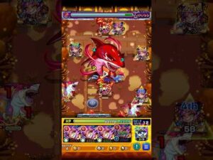 【モンスト】皇帝に仕えし獰猛なる魔獣 烈火鮫 究極【2026/01/17】 #Shorts #モンスト #守護獣の森 #烈火鮫 #究極